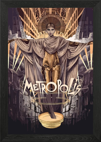 Metropolis maria art framed - metropolis,